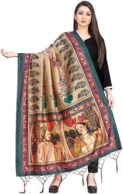 Bloviate Silk Blend Printed Women Dupatta