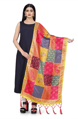 Bloviate Silk Blend Printed Women Dupatta