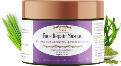 Veda5 Face Repair Masque with Wheatgrass, Spirulina & Moringa - Himalayan Naturals(40 g)