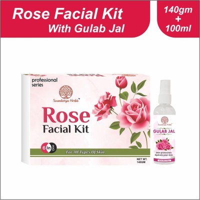 Soundarya Herbs Rose Facial Kit With Gulab Jal(240 g)