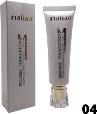 maliao Weightless Smooth & Velvet Touch Mousse Primer Foundation(Shade 04, 30 ml)