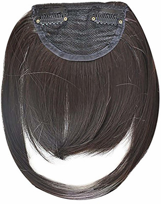 Star Work Real Human Hair bang Hair Band(Black)