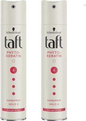 TAFT phyto keratin hair spray (250mleach) pack of 2 Hair Spray(500 ml)