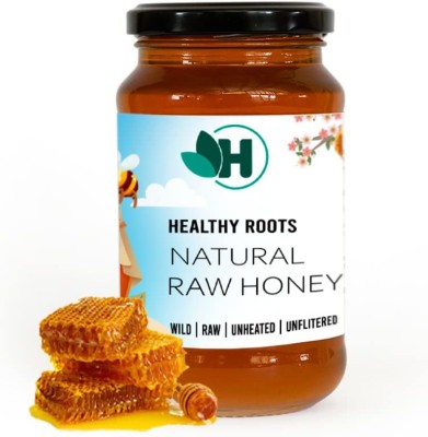 Healthy Roots Natural Raw Honey 1Kg Organic Raw Unprocessed ( Pure & Natural)(1 kg)