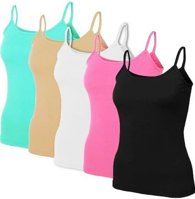 XXTRENDZ Camisole For Girls(Multicolor, Pack of 5)
