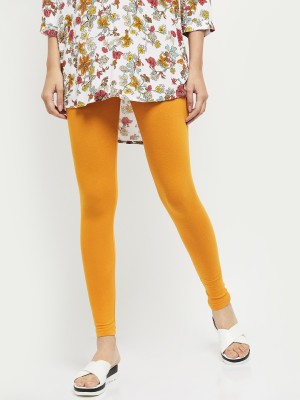 MAX Ethnic Wear Legging(Orange, Solid)