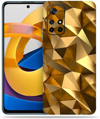 SkinoMania Poco M4 Pro Mobile Skin(Golden-Poly)