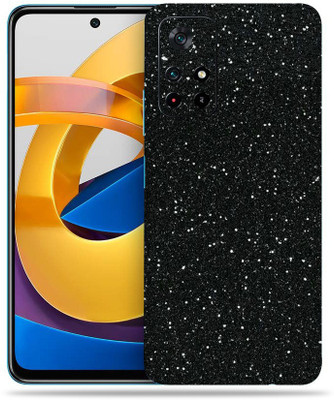 WeCre8 Skin's Poco M4 Pro 5G Mobile Skin(Black Glitter Skin With Ultra Matte Finish)