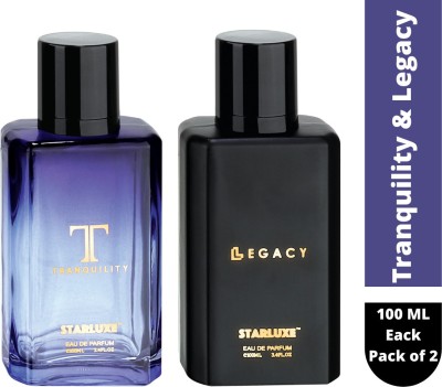 Starluxe Tranquility and Legacy Eau De Parfum 100ml Each (Pack of 2) Eau de Parfum  -  100 ml(For Men & Women)