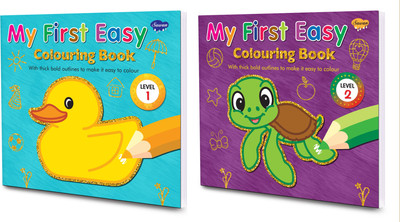 Sawan Presents Set Of 2 My First Easy Colouring Books Of Level-1 & Level-2(Paperback, Sawan)