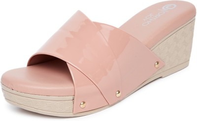 ORTHO JOY Women Wedges(Pink , 4)