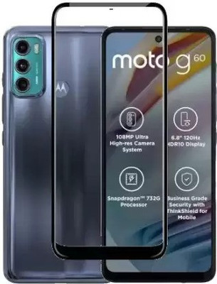 HOBBYTRONICS Edge To Edge Tempered Glass for MOTO G60, MOTO G40 FUSION, MOTOROLA G40 FUSION, MOTOROLA G60, INFINIX ZERO 5G, MOTO G51, MOTOROLA G51(Pack of 1)