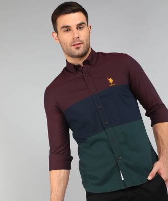 us polo maroon shirt