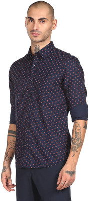 Arrow Sport Men Printed Casual Blue Shirt