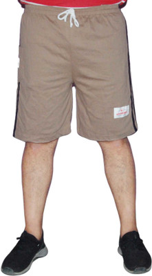 Take N Shine Solid Men Brown Regular Shorts