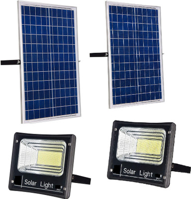 Falconpro21 25w Solar Security Flood Lights 42 Led (pack of 2) Solar Light Set(Ceiling Mounted Pack of 2)