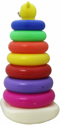AR KIDS TOYS Teddy Stacking Ring Big - 7 Rings with Teddy on top Toy for Kids(Multicolor)