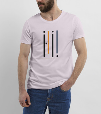 Fasionica Mart Printed Men Round Neck White T-Shirt