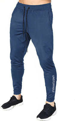 AVOLT Printed Men Blue Track Pants