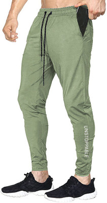 AVOLT Printed Men Green Track Pants