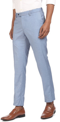 ARROW Regular Fit Men Blue Trousers