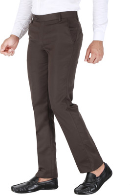 TRADIC Relaxed Men Brown Trousers