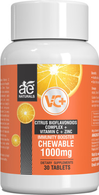 AE Naturals Chewable Vitamin C With Citrus bioflavonoid complex Tablets 1000mg(30 Tablets)