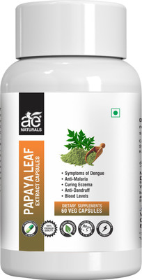 AE Naturals Papaya Leaf Extract Capsules to increase platelets and boost immunity(60 No)