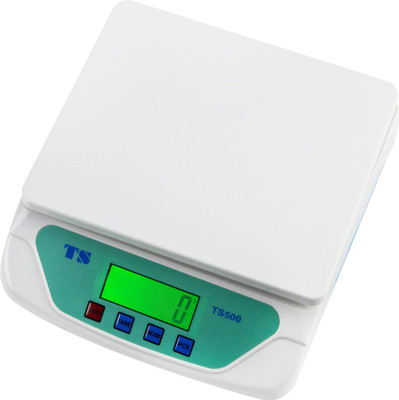 thermomate TS 500 Digital Weighing Scale.Battery and Electricity Operated with USB Cable. Weighing Scale(White)