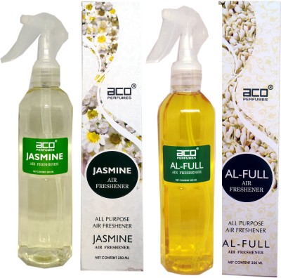 aco Alfull and Jasmine Trigger room freshner 500ml 2pc combo set . Spray(2 x 250 ml)