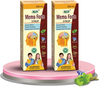 S B HERBO PHARMACEUTICAL Memo Forte Syrup 200ml Combo(Pack of 2)