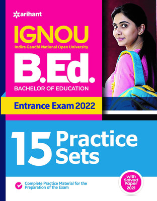15 Practice Sets Ignou B.Ed Entrance Exam 2022(English, Paperback, unknown)