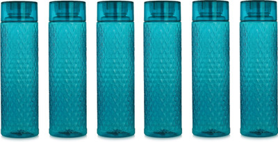 AK HUB 1000 ml Plastic Bottle(Pack of 6, Blue)