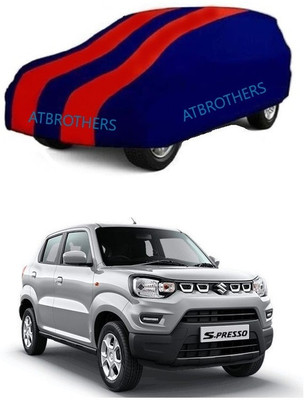 ATBROTHERS Car Cover For Maruti Suzuki S-Presso Std (O) (Without Mirror Pockets)(Red, Blue)