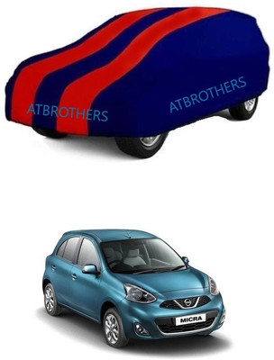 ATBROTHERS Car Cover For Nissan Micra Active XV S (Without Mirror Pockets)(Red, Blue)