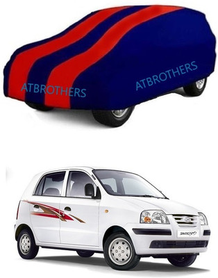 ATBROTHERS Car Cover For Hyundai Santro L2 (Without Mirror Pockets)(Red, Blue)
