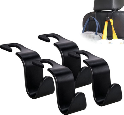 Mr Bhoot Car Hooks Back Seat For Hanging Set of 4 Pcs Car Multi Pocket(5 L)