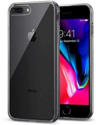 DIAZ Back Cover for Apple iPhone 7 Plus(Transparent, Shock Proof, Silicon, Pack of: 1)