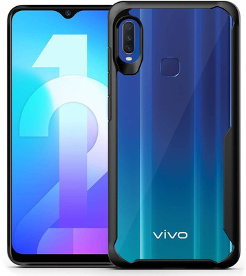 Mersal Back Cover for Vivo Y12, Premium shock-absorbent/scratch resistant(Black)
