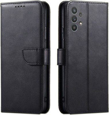 TINGTONG Flip Cover for Samsung Galaxy M32 5G, Samsung Galaxy A32 5G(Black, Shock Proof, Pack of: 1)