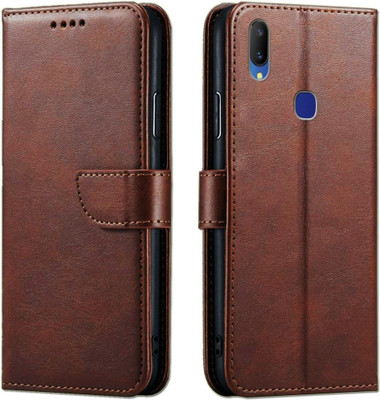 TINGTONG Back Cover for Vivo Y95(Brown, Dual Protection, Pack of: 1)
