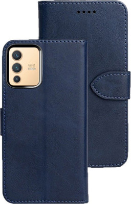 Frazil Flip Cover for Vivo V23 5G(Blue, Dual Protection, Pack of: 1)