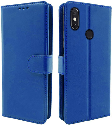 Juberous Flip Cover for Mi Redmi Y2(Blue, Cases with Holder, Pack of: 1)