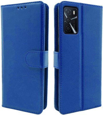 Frazil Flip Cover for Oppo A16, Oppo A53s 5G, Oppo A54, Realme 8 5G(Blue, Cases with Holder, Pack of: 1)