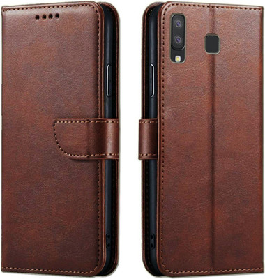 Slugabed Flip Cover for Samsung Galaxy A8 Star(Brown, Shock Proof, Pack of: 1)