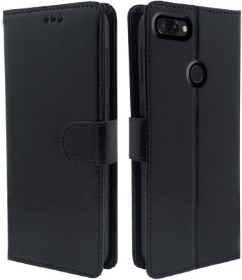 MAMOABHI Flip Cover for HONOR 9 LITE ARTIFICIAL LEATHER BACK CASE(Black, Cases with Holder, Pack of: 1)