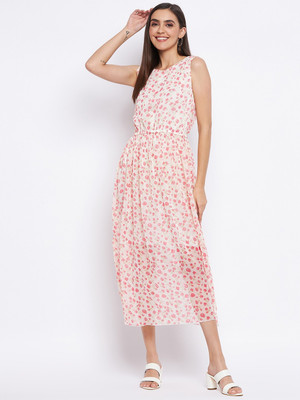 Camey Women A-line Multicolor Maxi/Full Length Dress