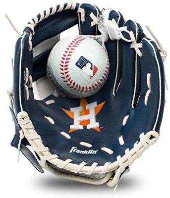 Franklin Sports MLB Youth Teeball Glove and Ball Set - Kids Houston Astros Baseball and Teeball Fitness Accessory Kit Kit