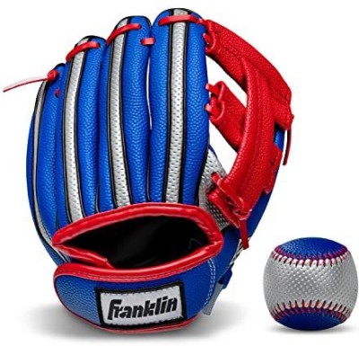 Franklin Sports Kids Baseball Glove + Ball Set - Air Tech Youth Teeball Glove - Boys + Girls Chi Fitness Accessory Kit Kit