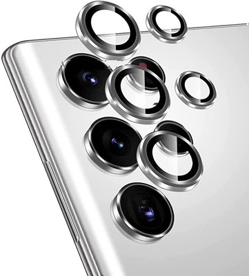 KHR Back Camera Lens Glass Protector for Samsung Galaxy S22 Ultra 5G Aluminum Alloy Lens Ring |Anti Scratch | (SET OF 5)(Pack of: 1)